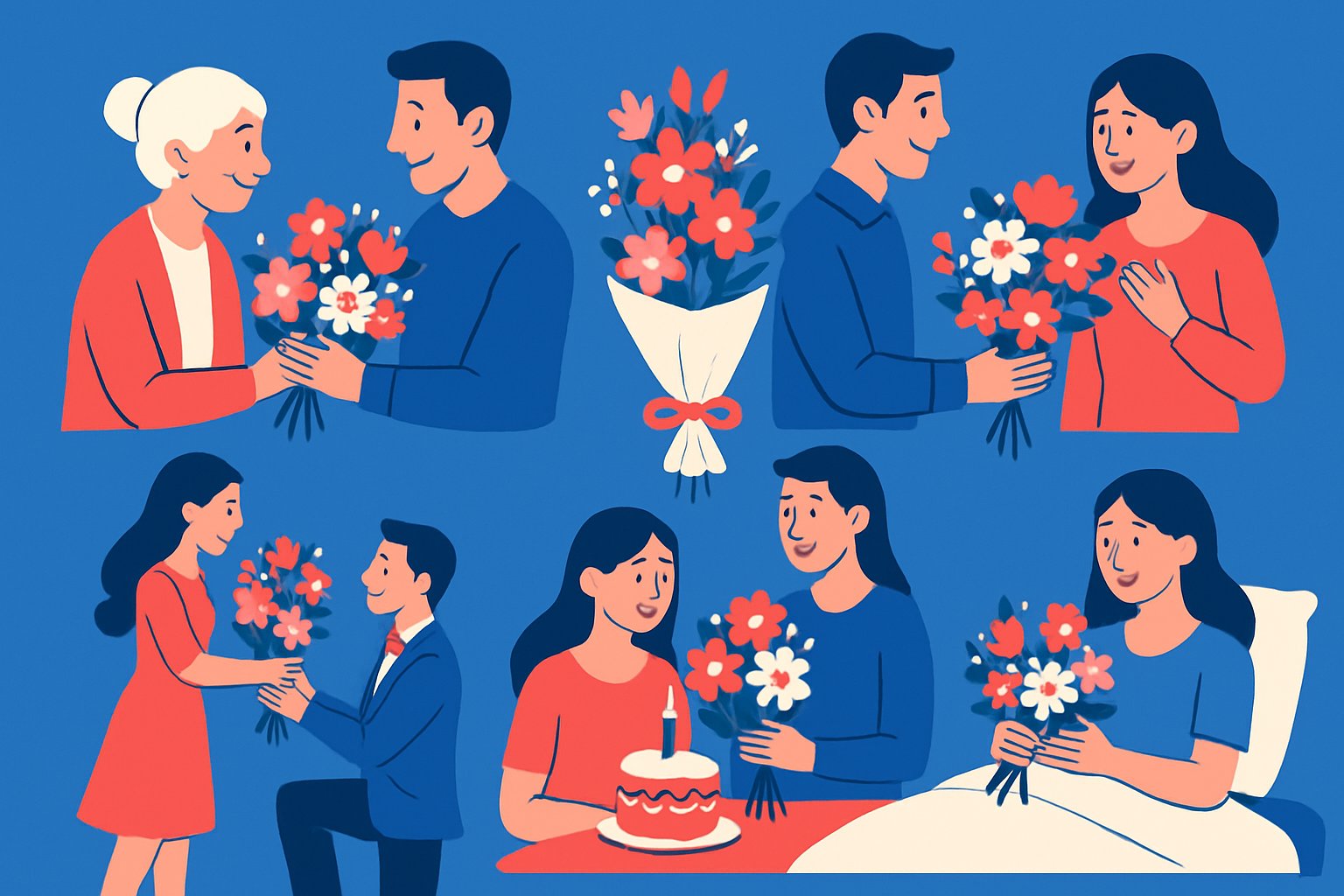 5 occasions où offrir des fleurs est important