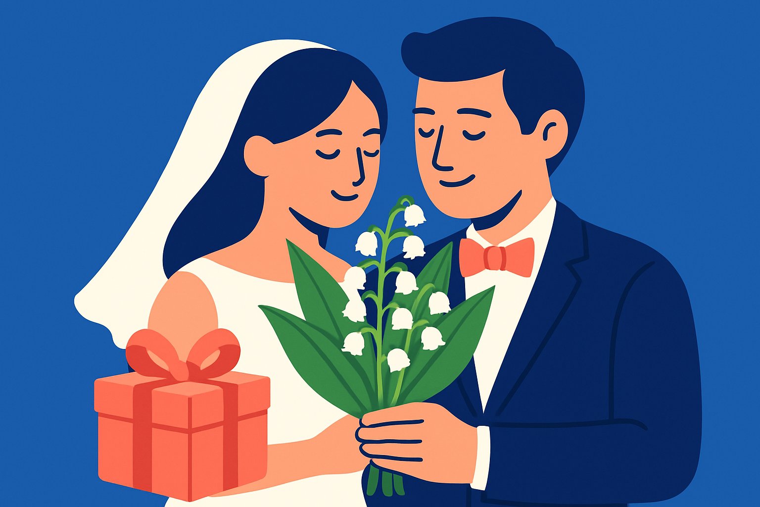 Quel cadeau offrir pour des noces de muguet ?