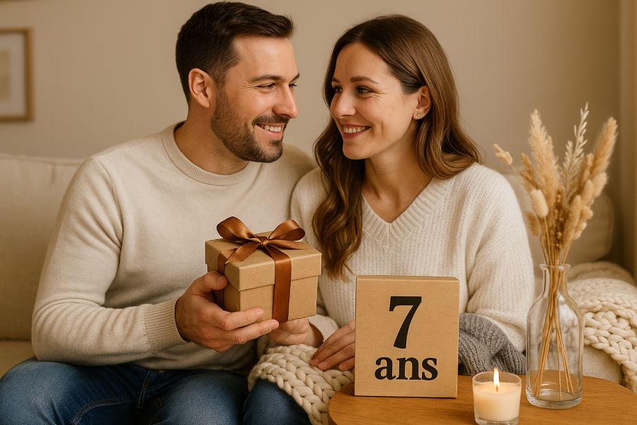 idées cadeau 7 ans de mariage