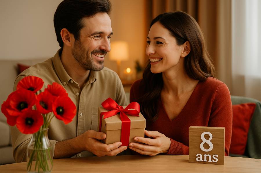 idées cadeau 8 ans de mariage