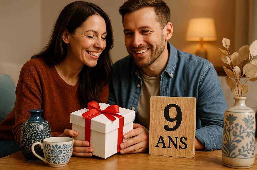 idées ca deau 9 ans de mariage