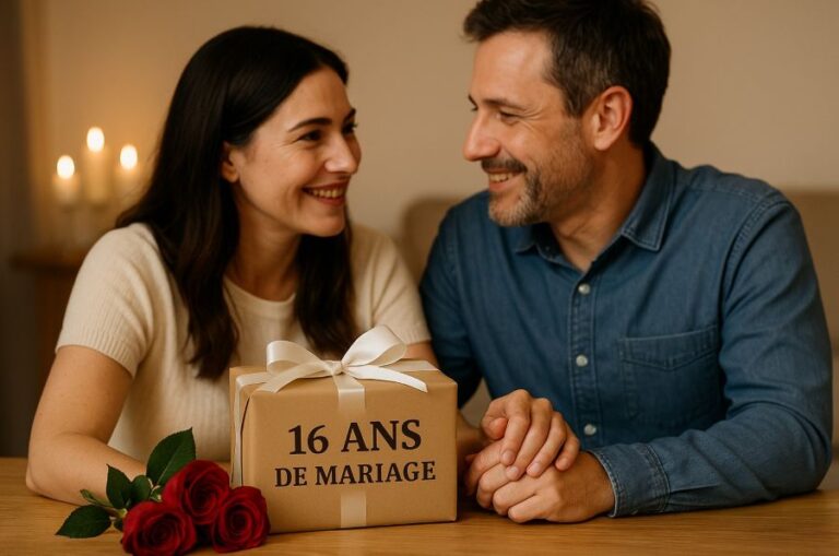 idéees cadeau 16 ans de mariage