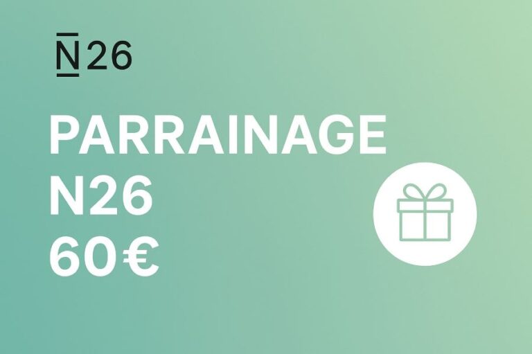 parrainage n26 60 euros offerts