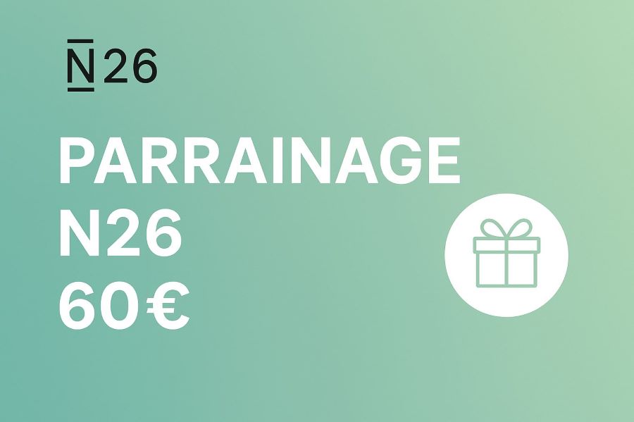 parrainage n26 60 euros offerts