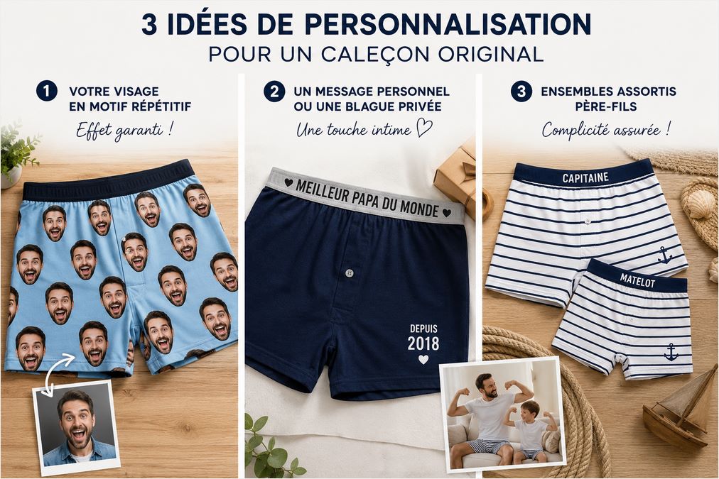 3 idées de personnalisation pour un caleçon original