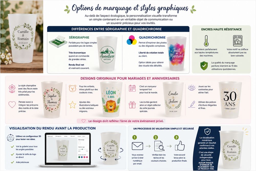 Options de marquage et styles graphiques